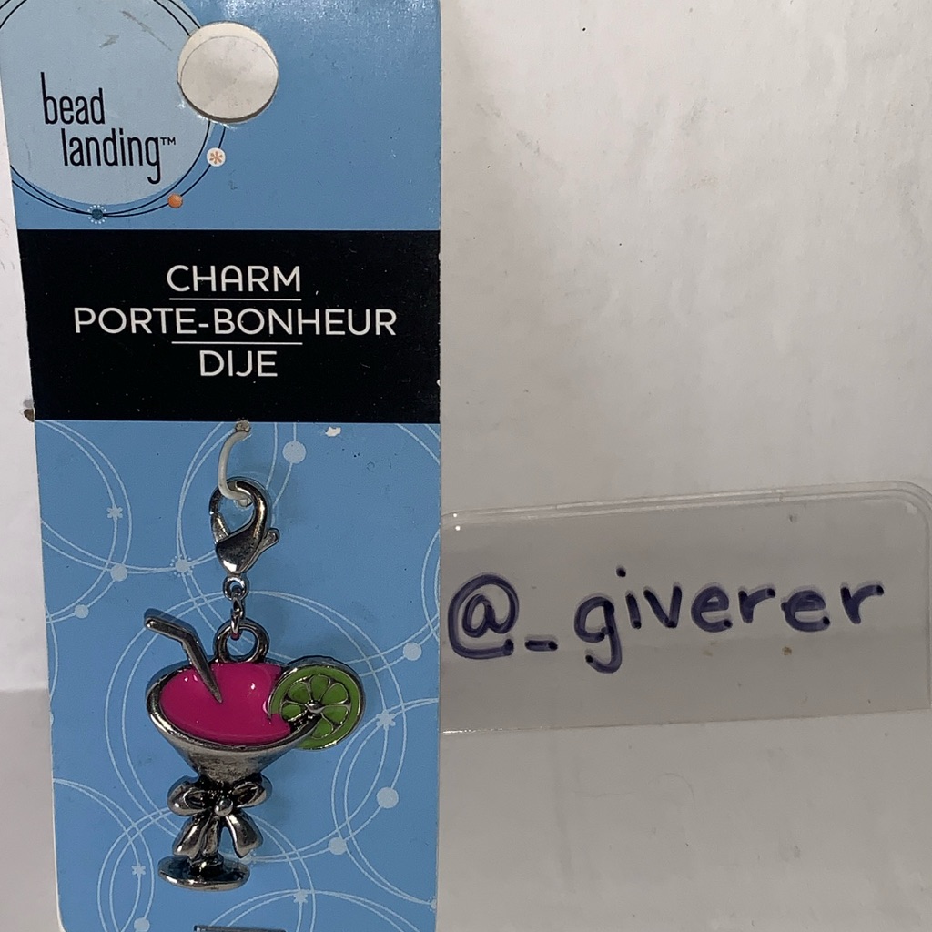 Nwt Margarita Cocktail Charm Bead Landing